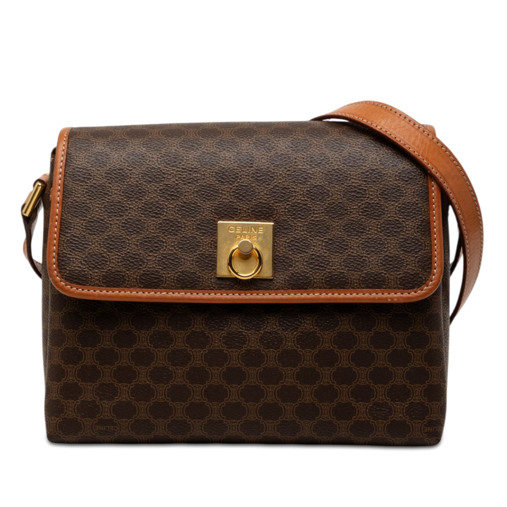 Pre-Loved Celine Macadam Coated Canvas Crossbody